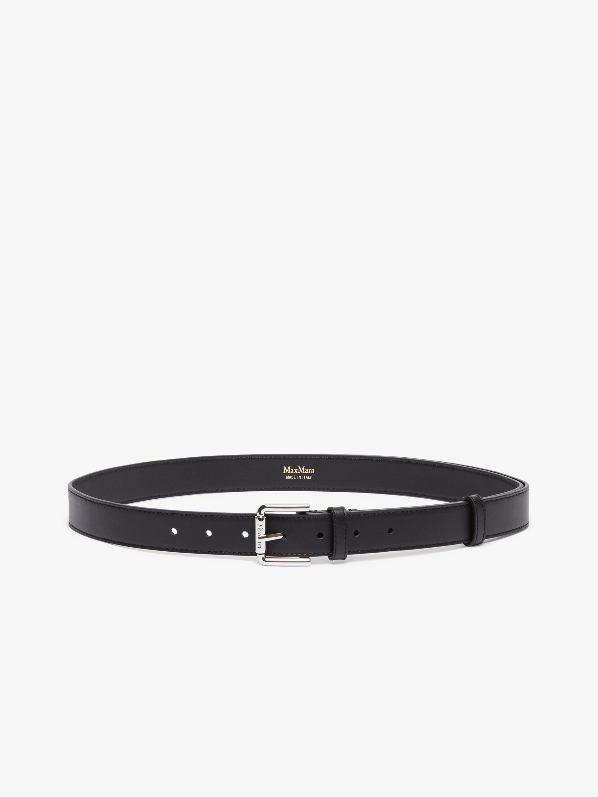 【関税込み】Max Mara ブラック レザー 30 ロング ベルト Max Mara MAX MARA マックスマーラ ベルト MGRAZIATA25