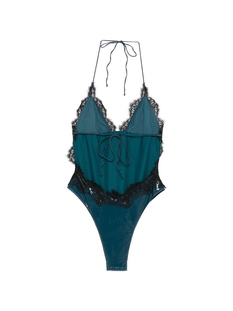 Oséree lace-trim swimsuit outlook