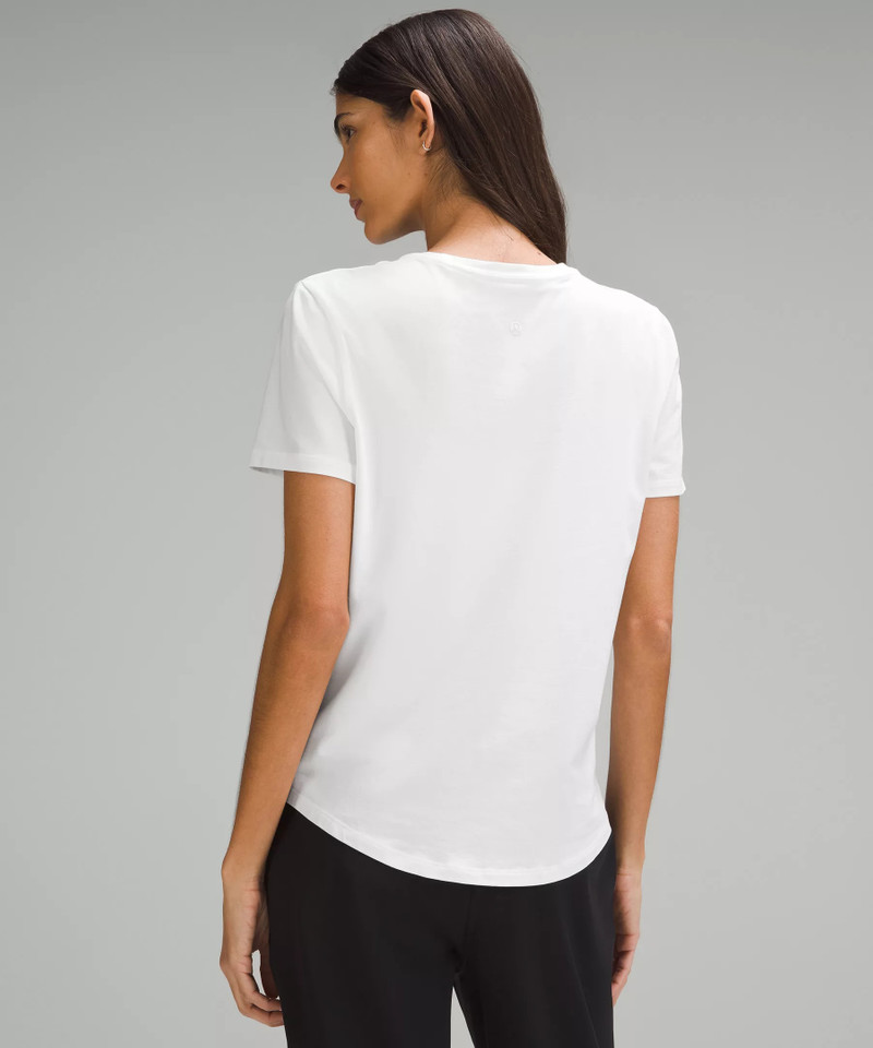 Love Curved-Hem Crewneck T-Shirt 3