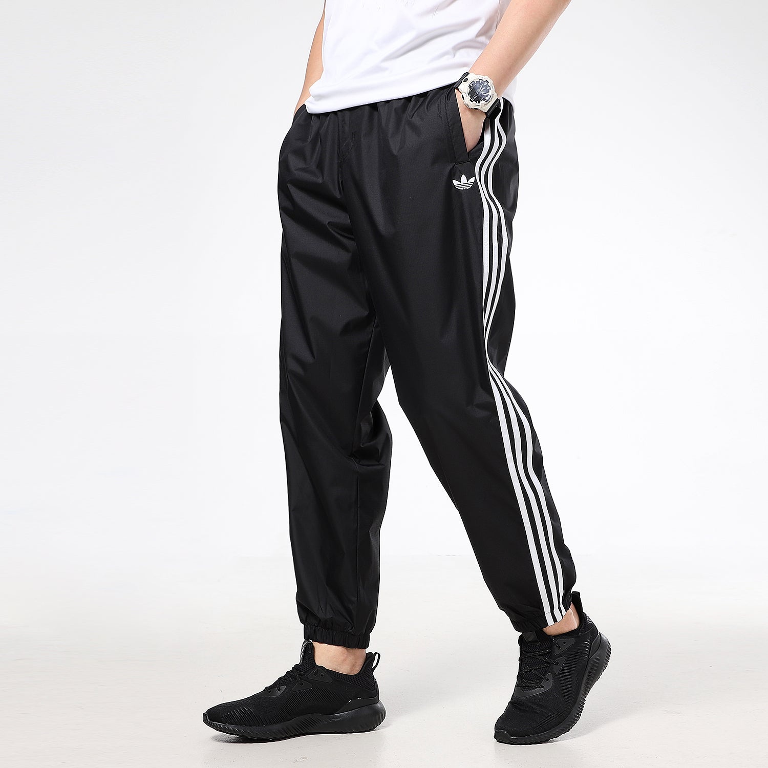 adidas originals Casual Sports Side Striped Leggings For Men Black GL9923 - 5