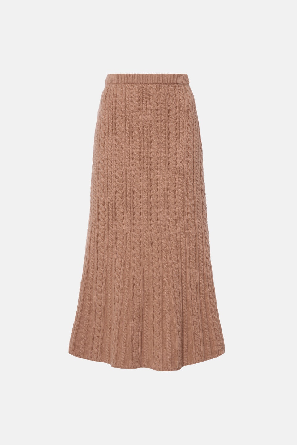 WOOL BLEND KNITTED SKIRT - 1