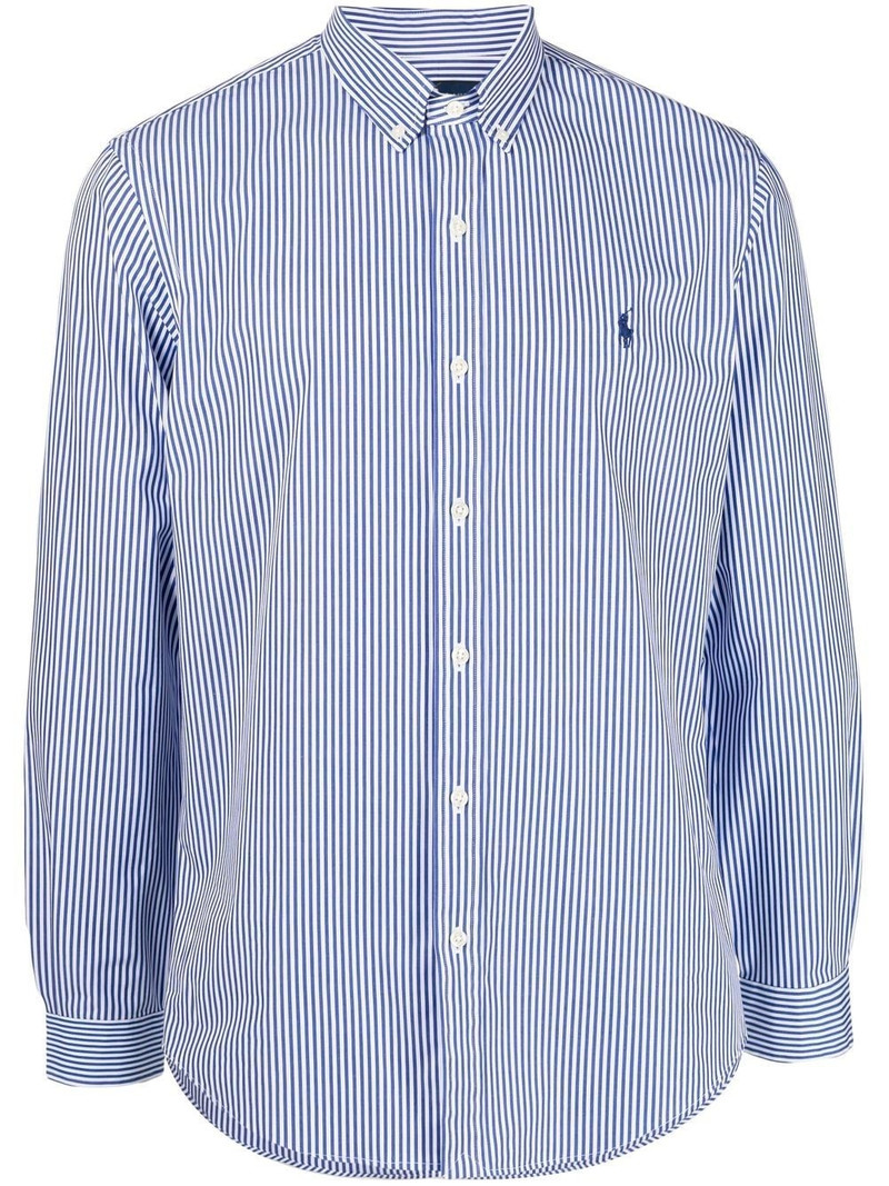 pinstriped button-down shirt 1