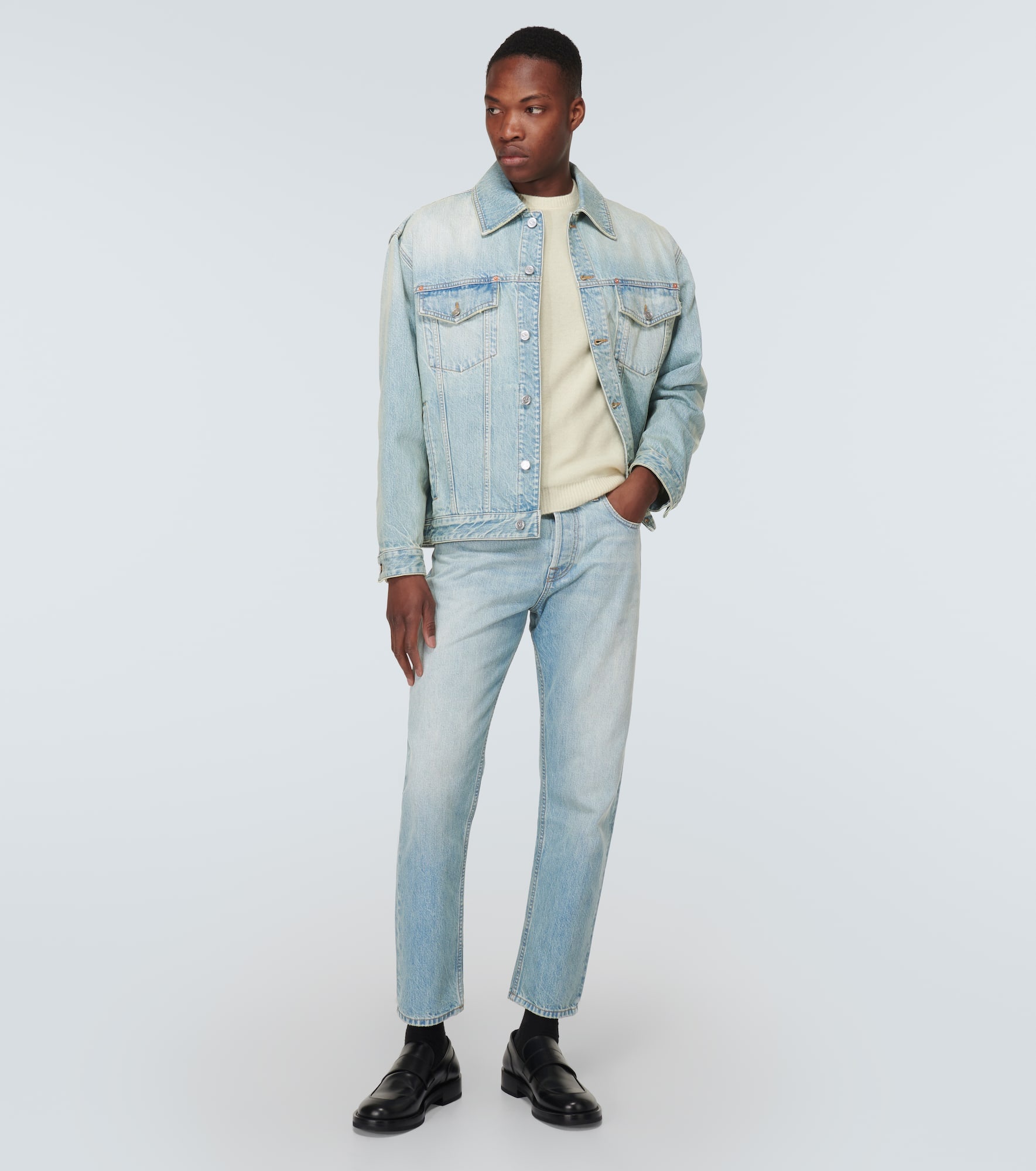 Mid-rise straight jeans - 2