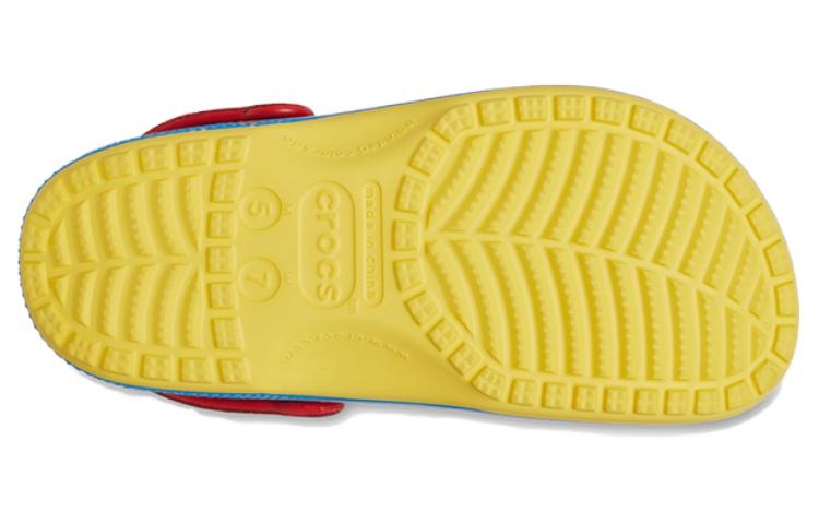 (WMNS) Crocs Snow White Classic Clogs 'Blue Yellow Red' 209483-769 - 6