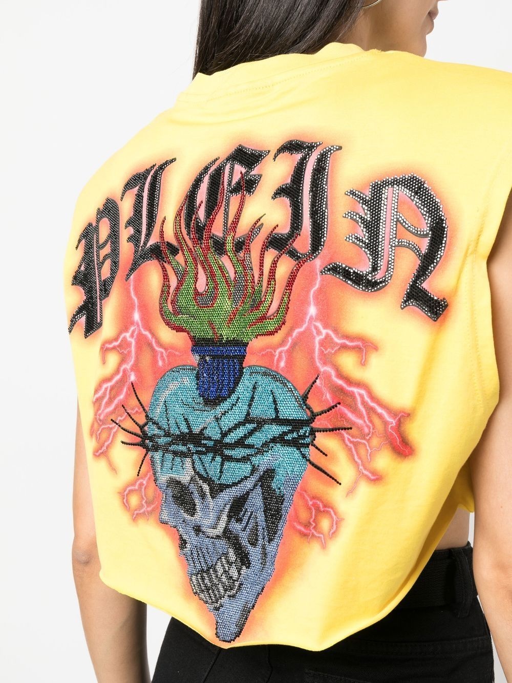 Love Tattoo cropped T-shirt - 5