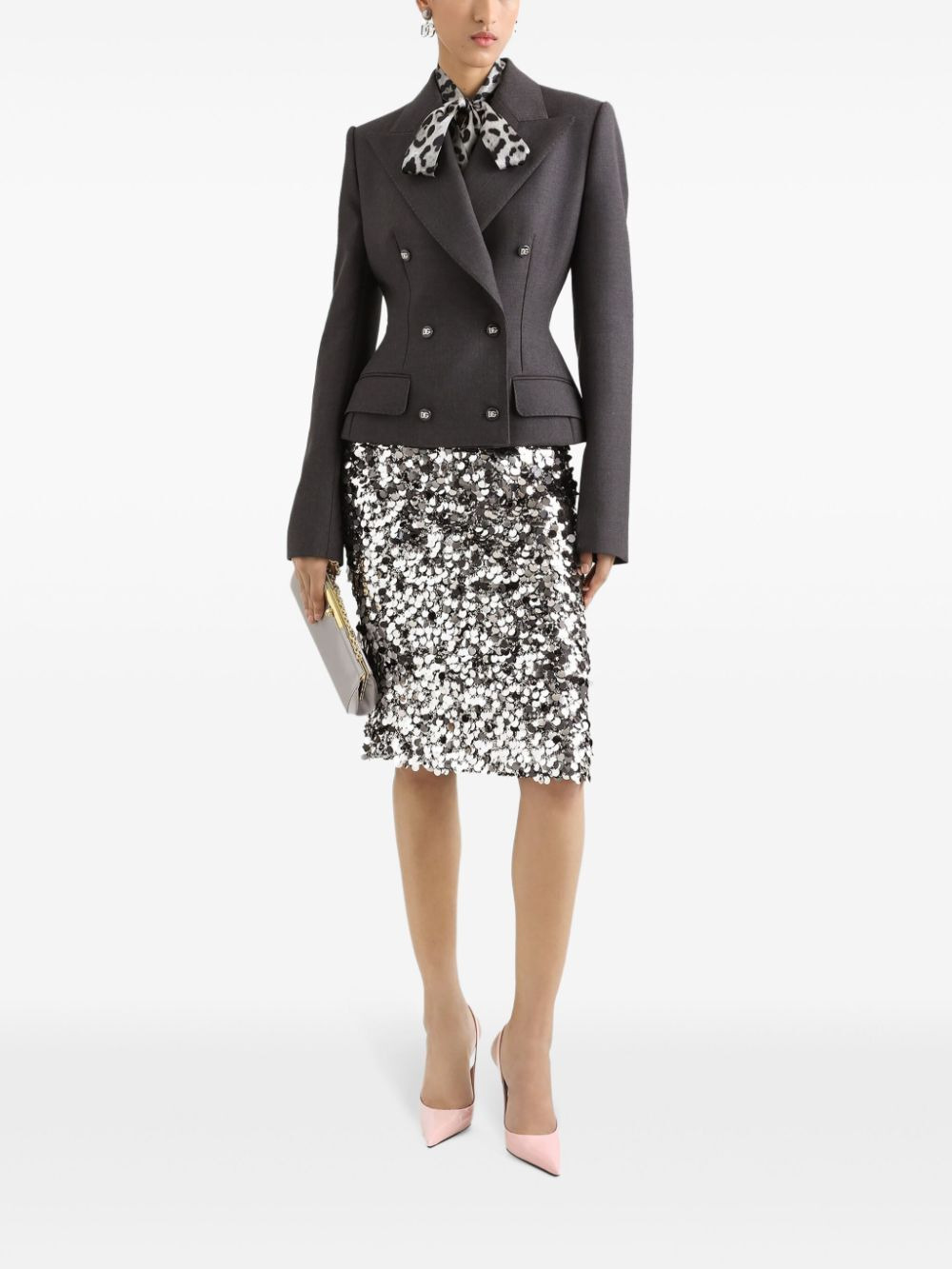 Dolce & Gabbana Women Sequin-Embellished Midi Skirt - 2