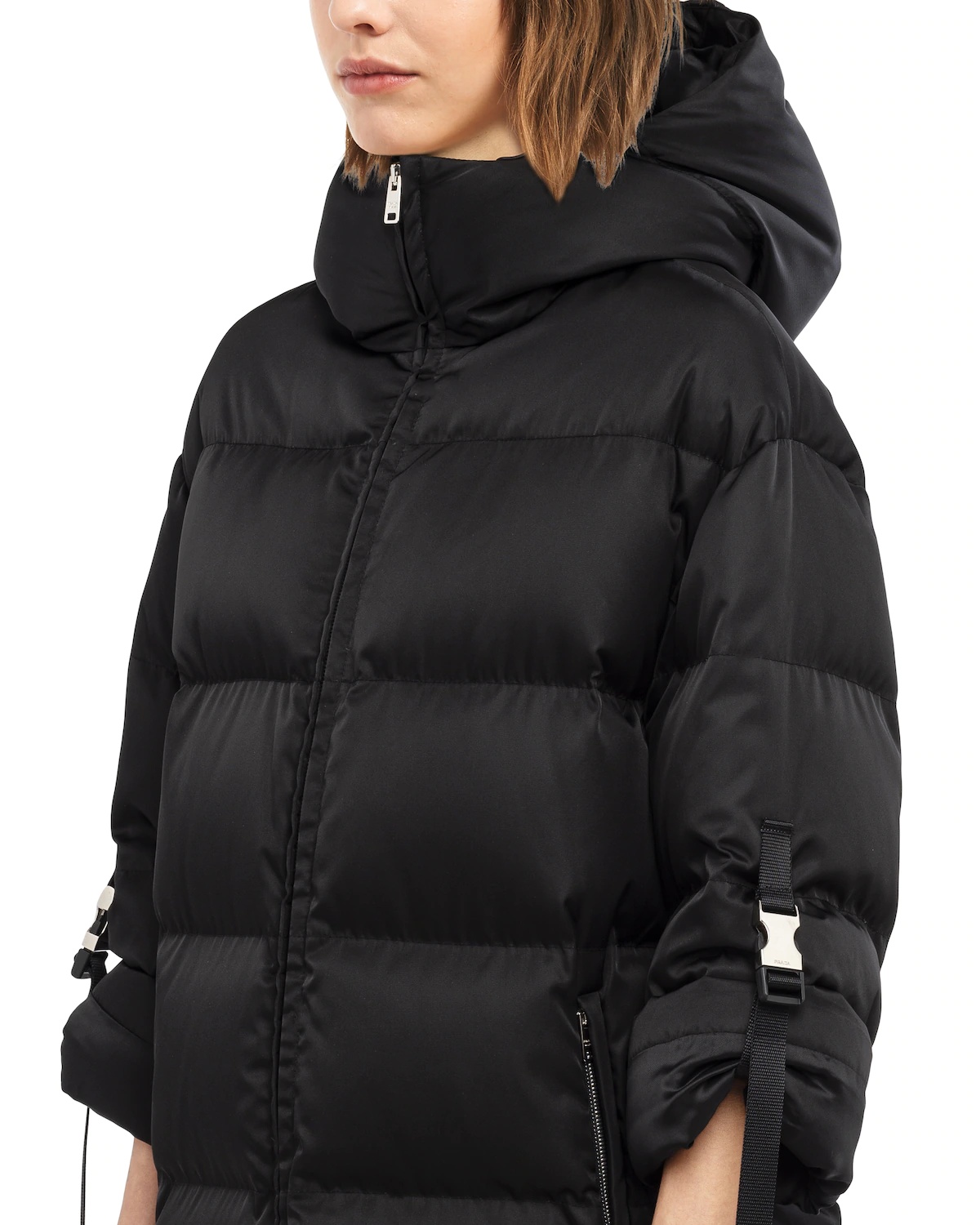 Re-Nylon gabardine puffer coat - 5