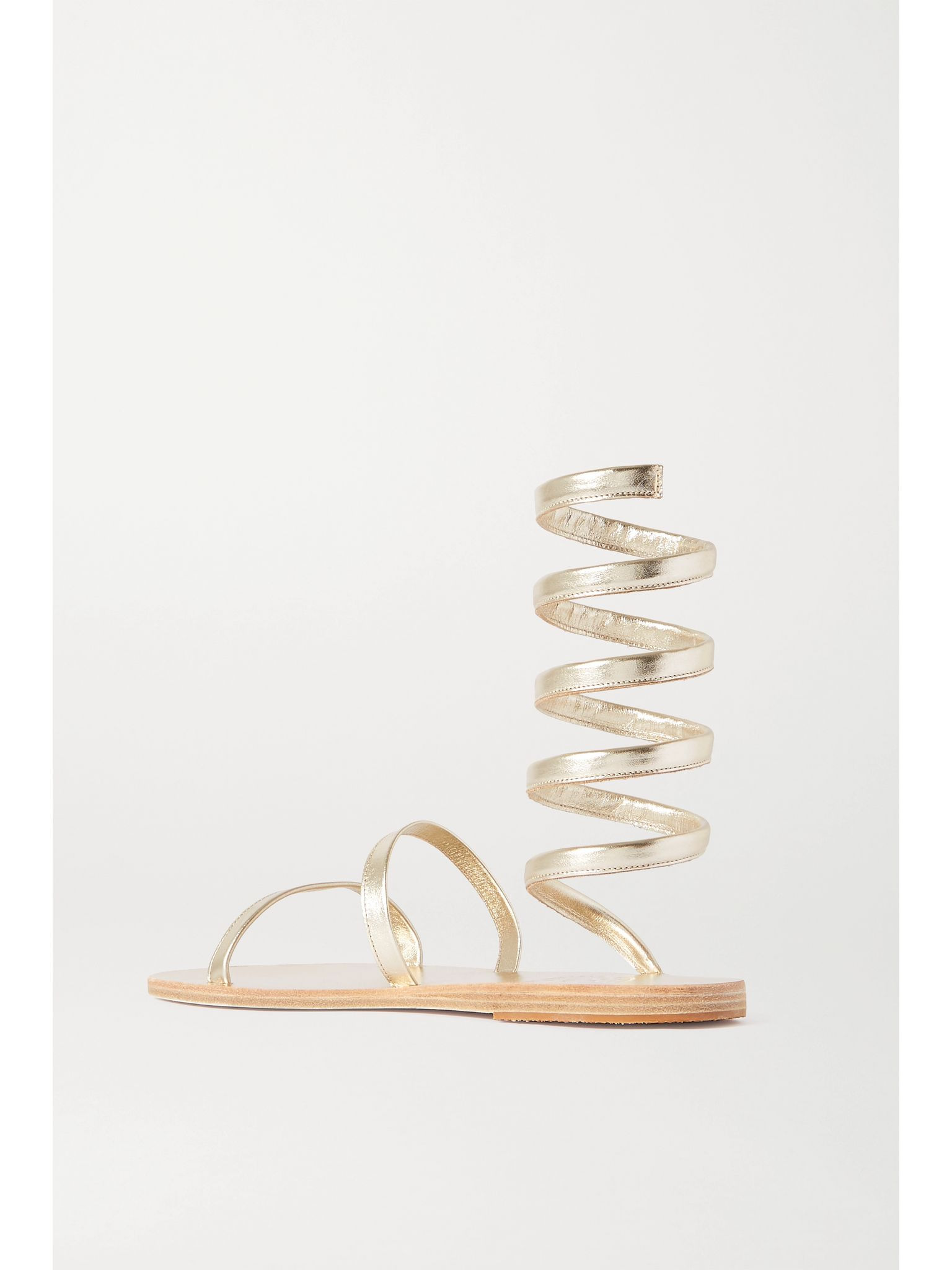 Ofis metallic leather sandals Gold - 3