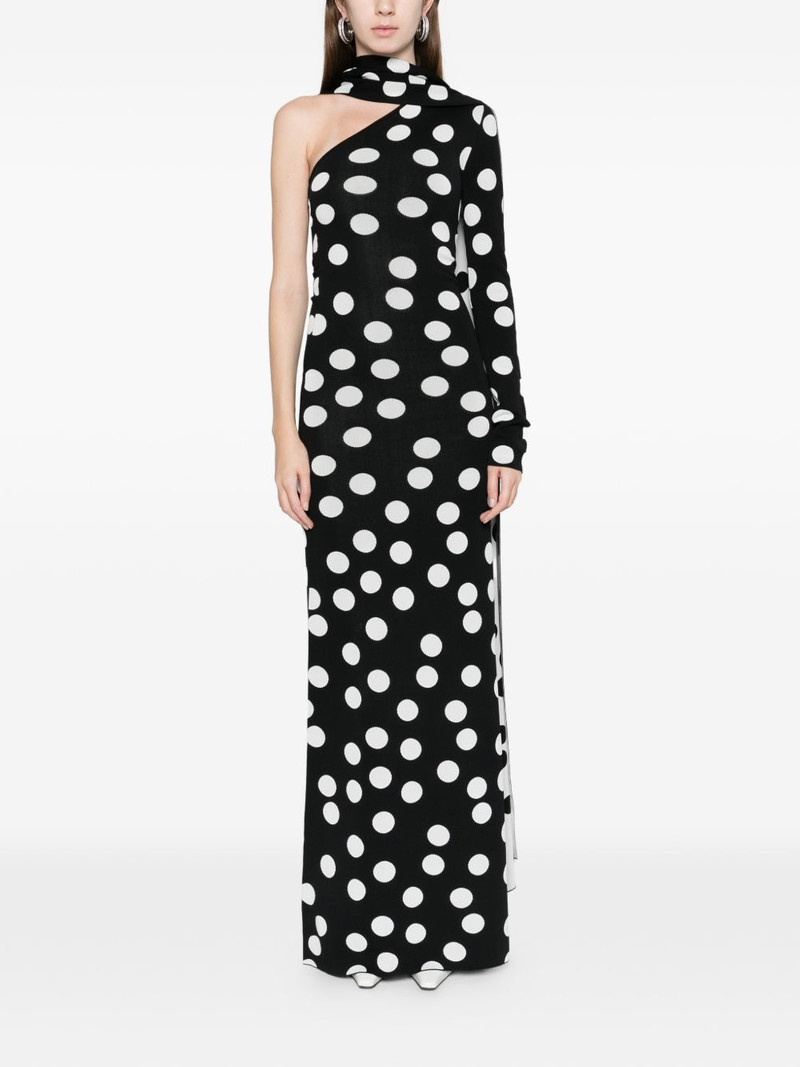 David Koma polka dot maxi dress outlook
