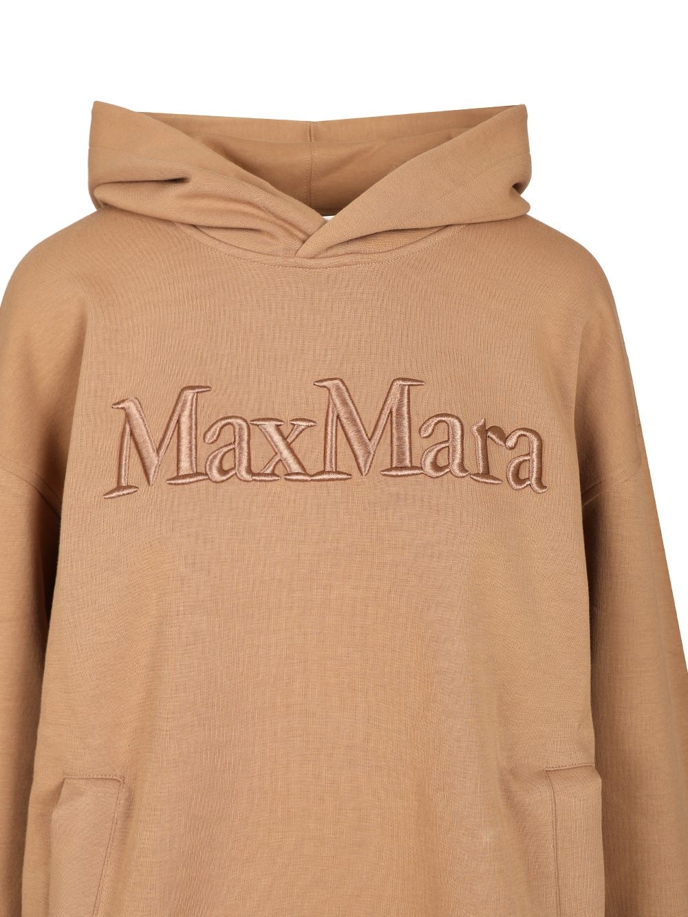 Visiera Hooded Sweatshirt Max Mara Logo Sweatshirts Beige - 4