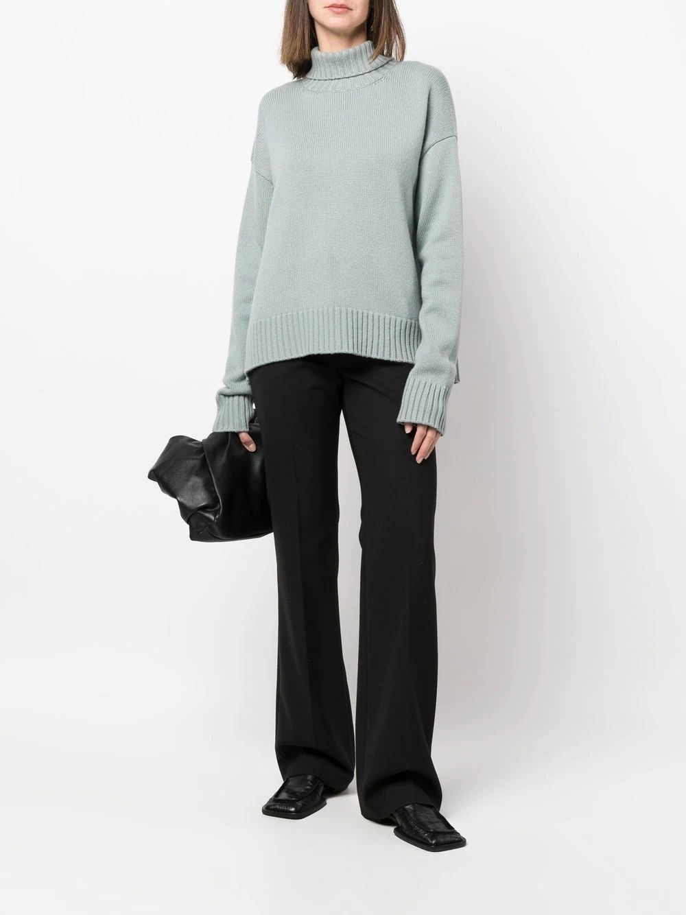 roll-neck oversized jumper - 2