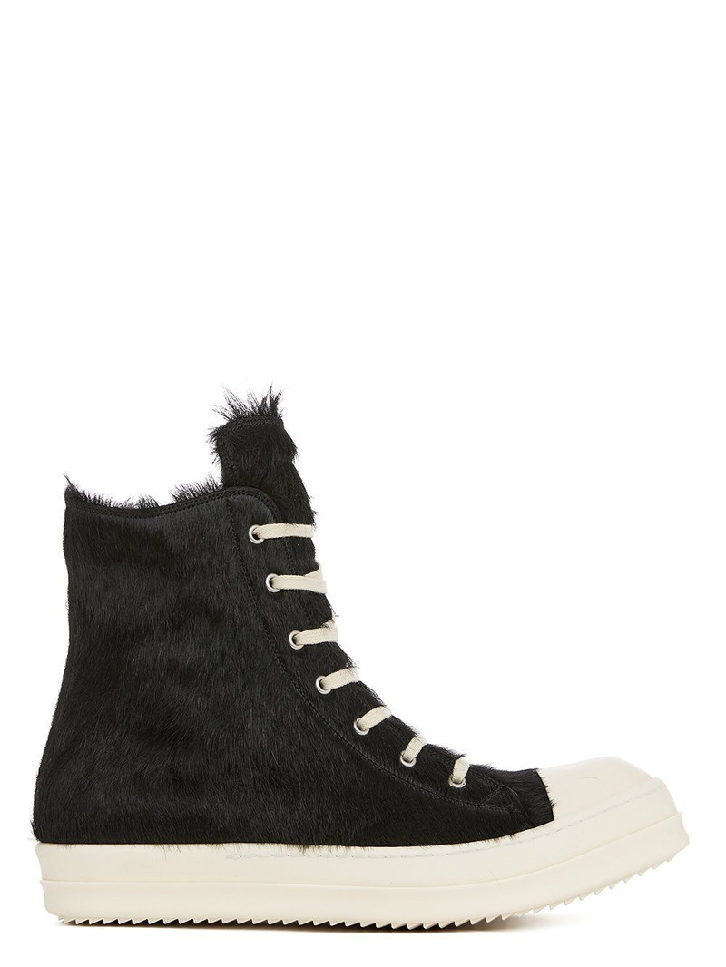 Rick Owens Pony Hair High Sneaker - 1