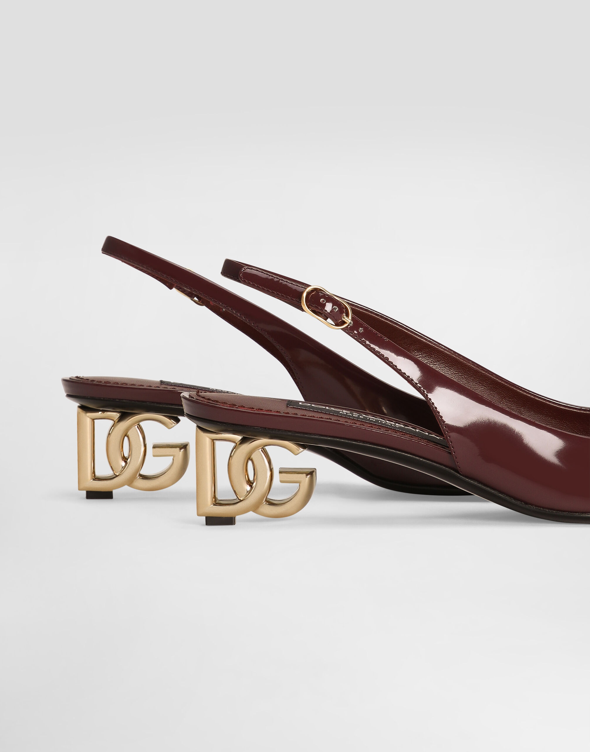 Patent leather slingbacks - 4