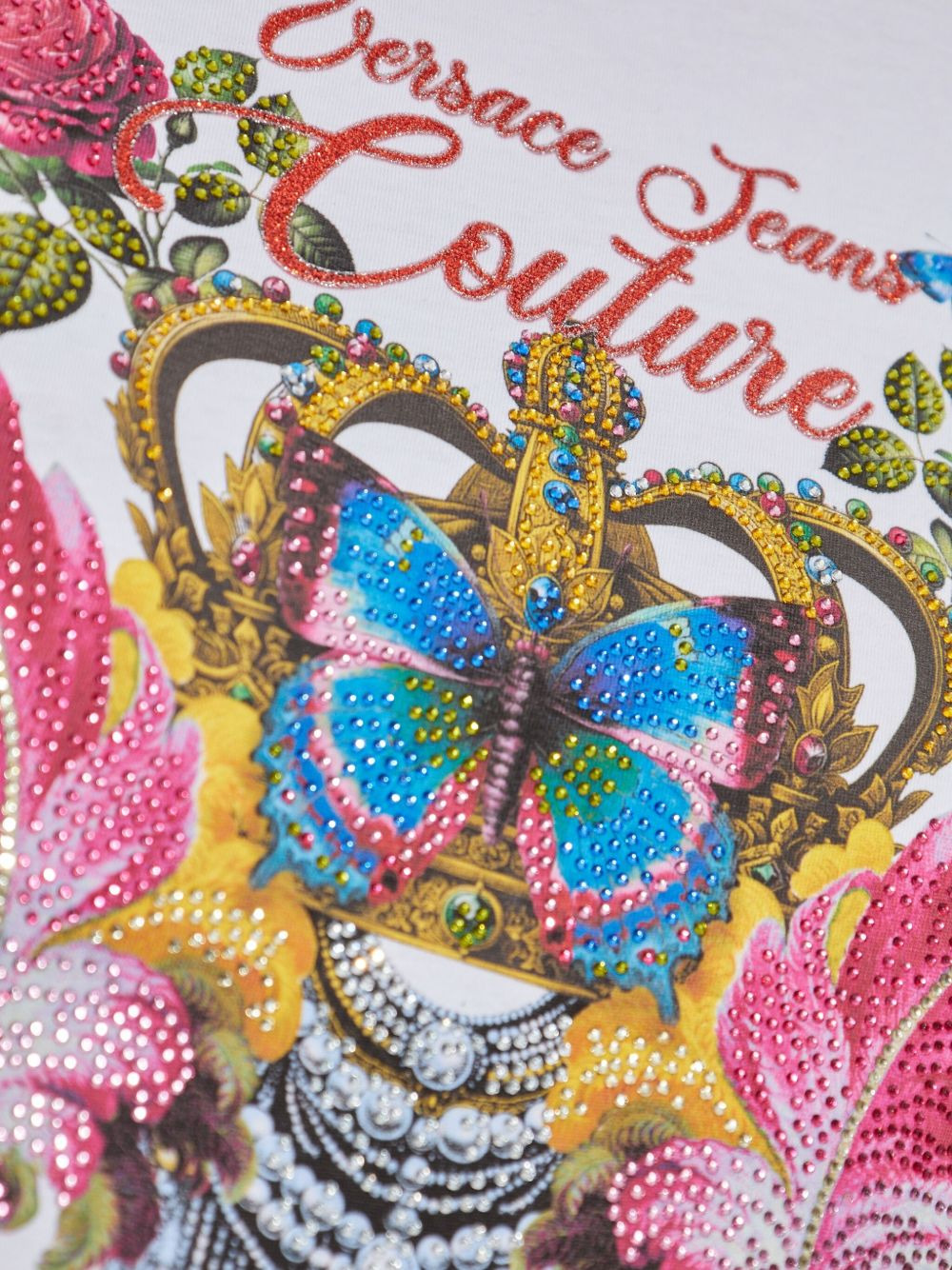 butterfly crown-print T-shirt - 5