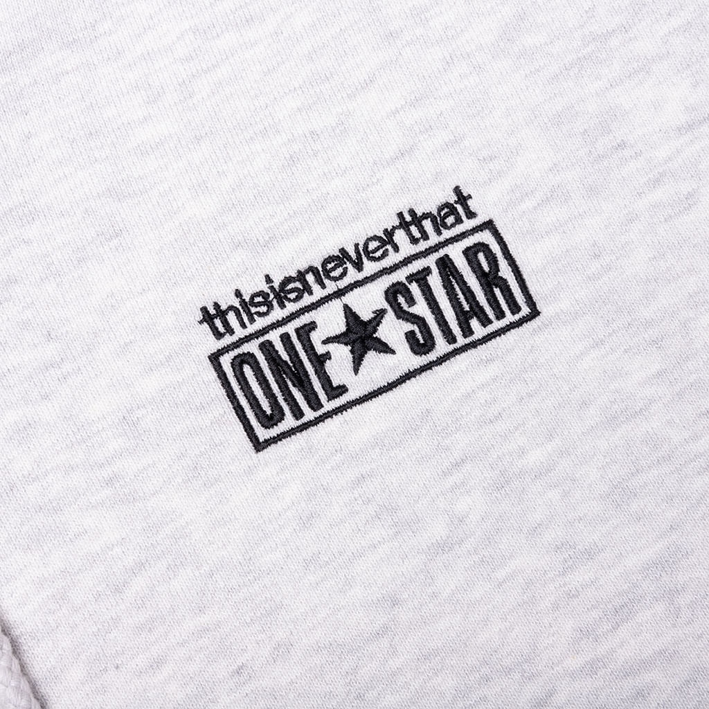 CONVERSE X THIS IS NEVER THAT GOLD STANDARD HOODIE - LIGHT RETRO GREY HEATHER - 4