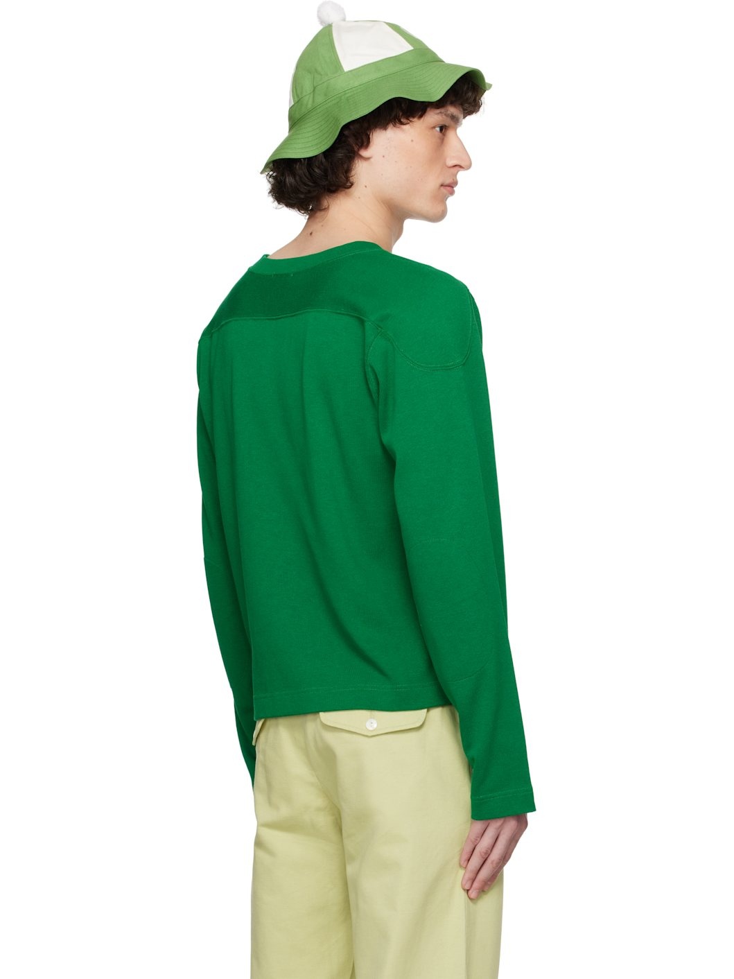 Green 'Rec' Pullover Sweater - 3