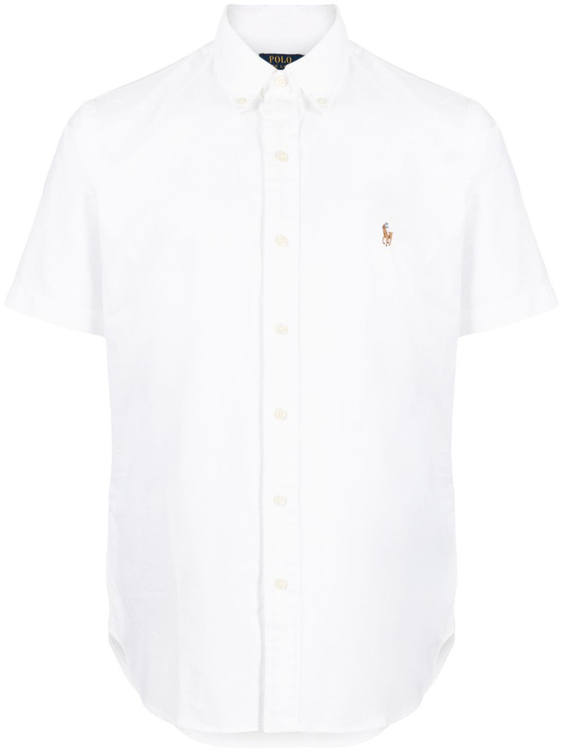 Polo Pony-embroidered cotton shirt 1