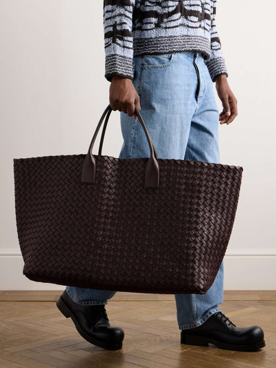 Bottega Veneta Intrecciato Cabat Large Leather Tote Bag outlook
