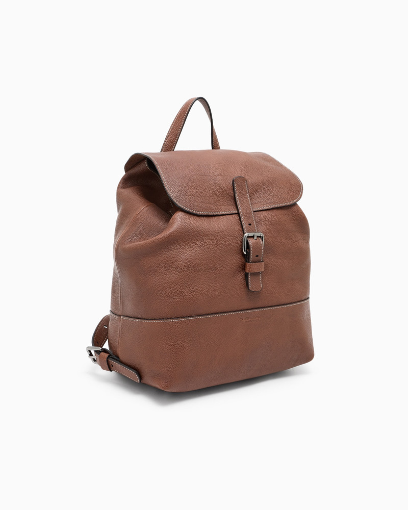 GIORGIO ARMANI PEBBLED LEATHER BACKPACK outlook