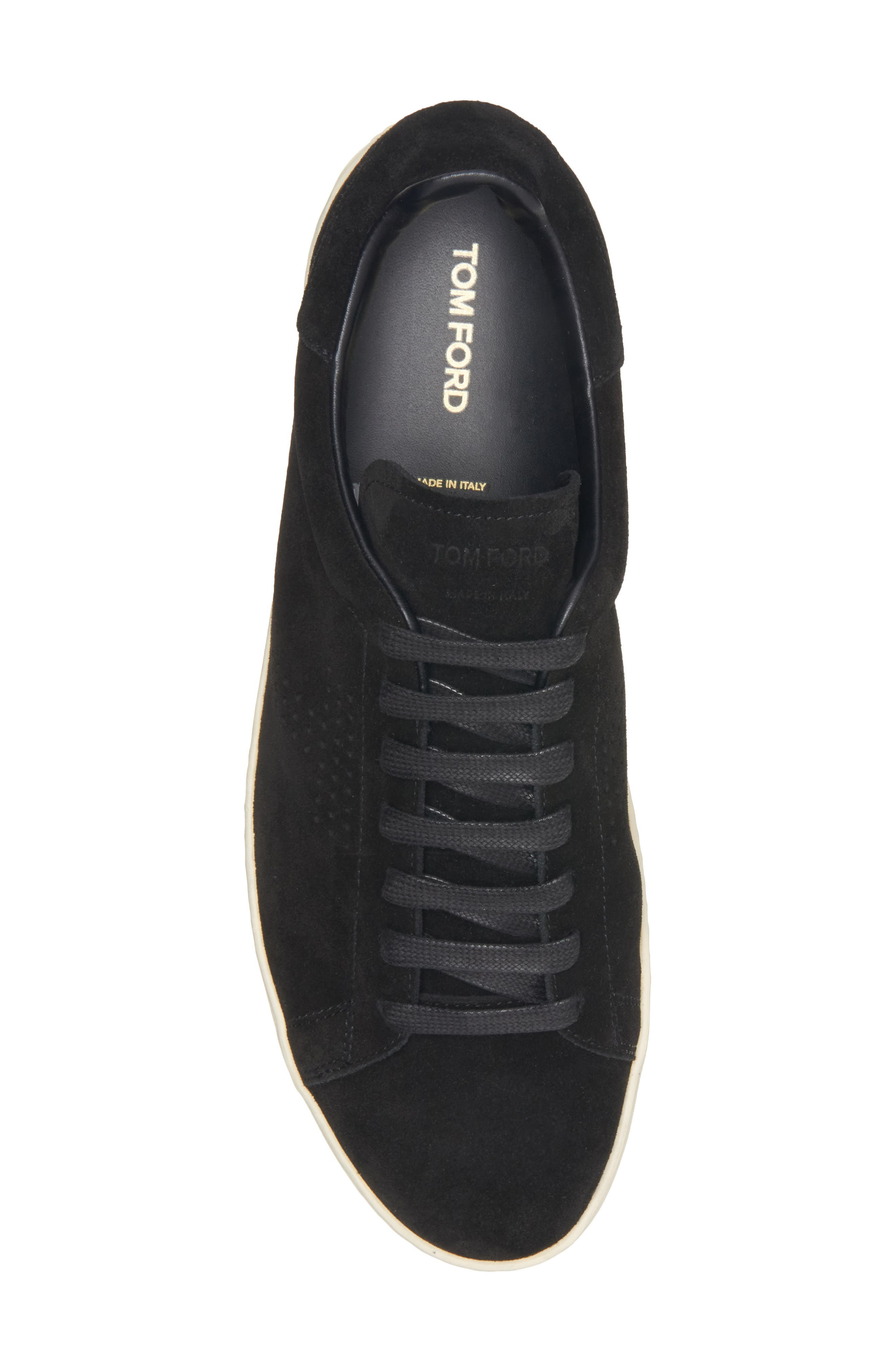 TOM FORD Warwick Low Top Sneaker in 3Nw02 Black/Cream at Nordstrom - 5
