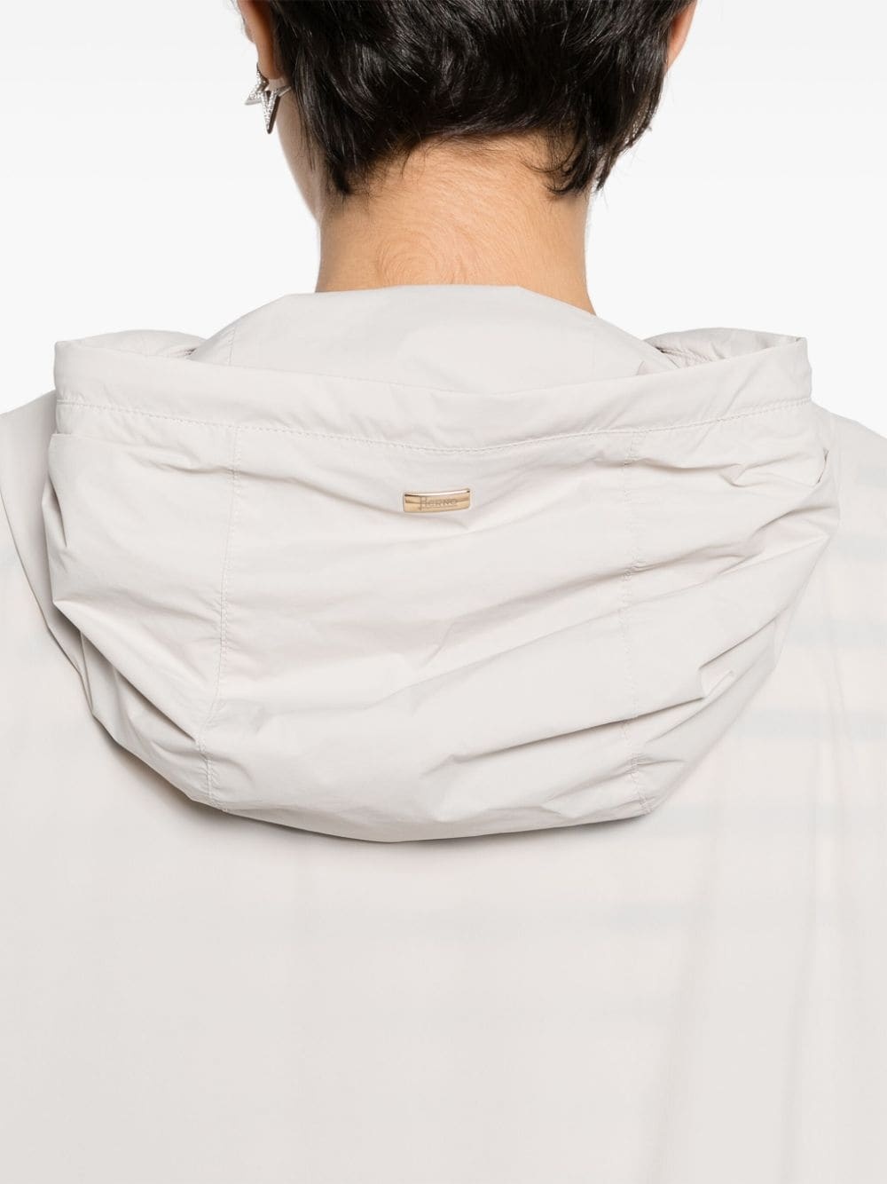 shell zipped raincoat - 5