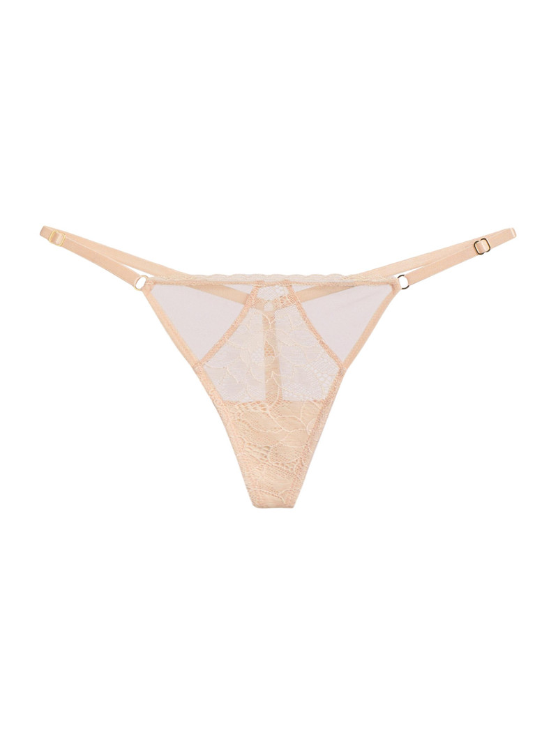 Women's Dahlia Lace G-String Thong - Blush 1