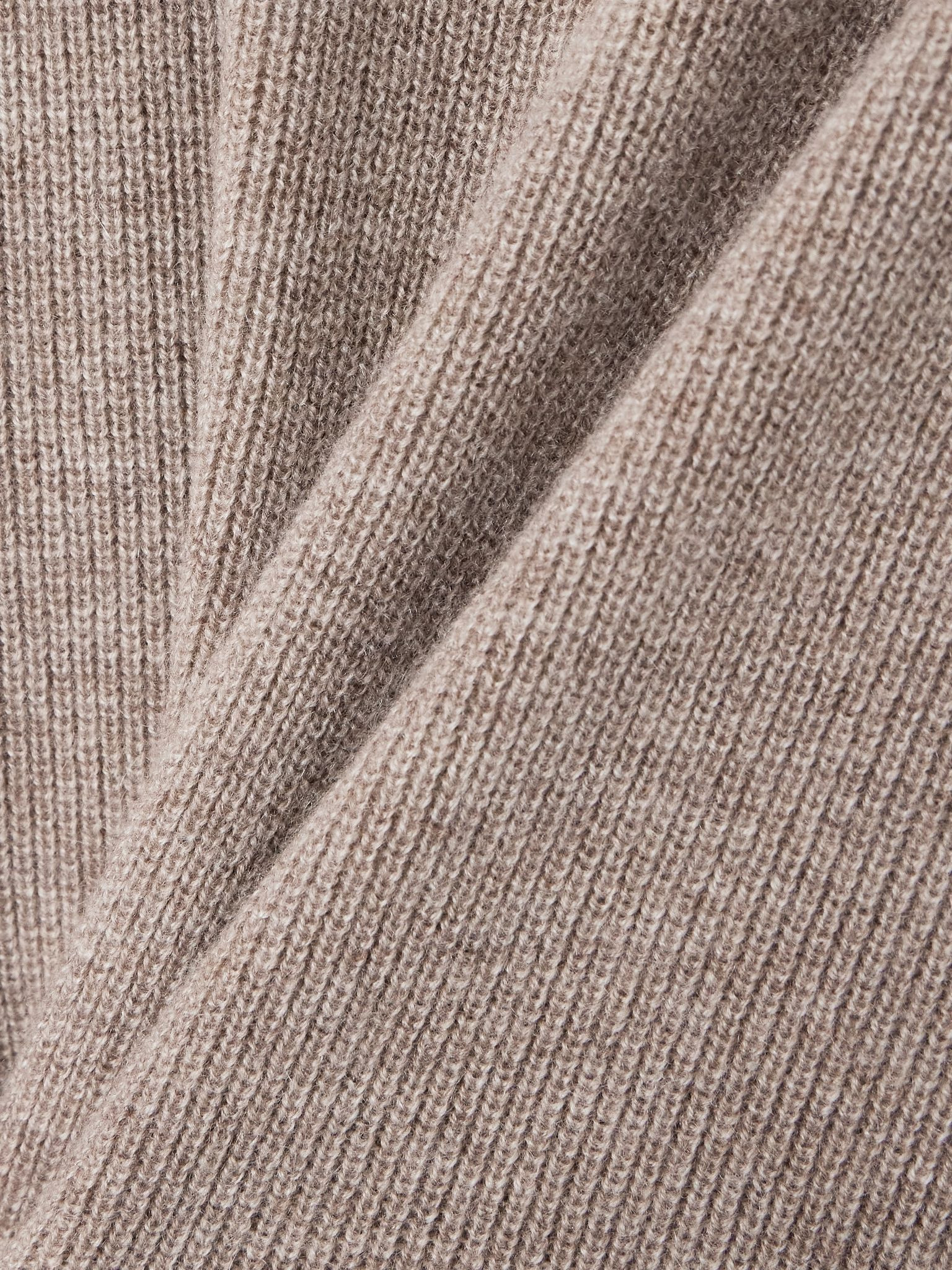 Carline off-the-shoulder wool and cashmere-blend midi dress Light brown - 4
