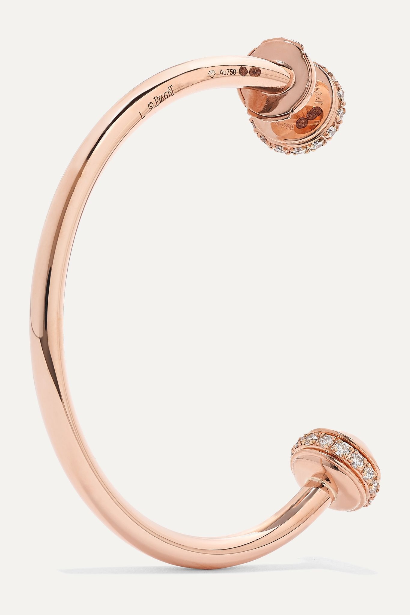 Possession 18-karat rose gold diamond earrings  - 4