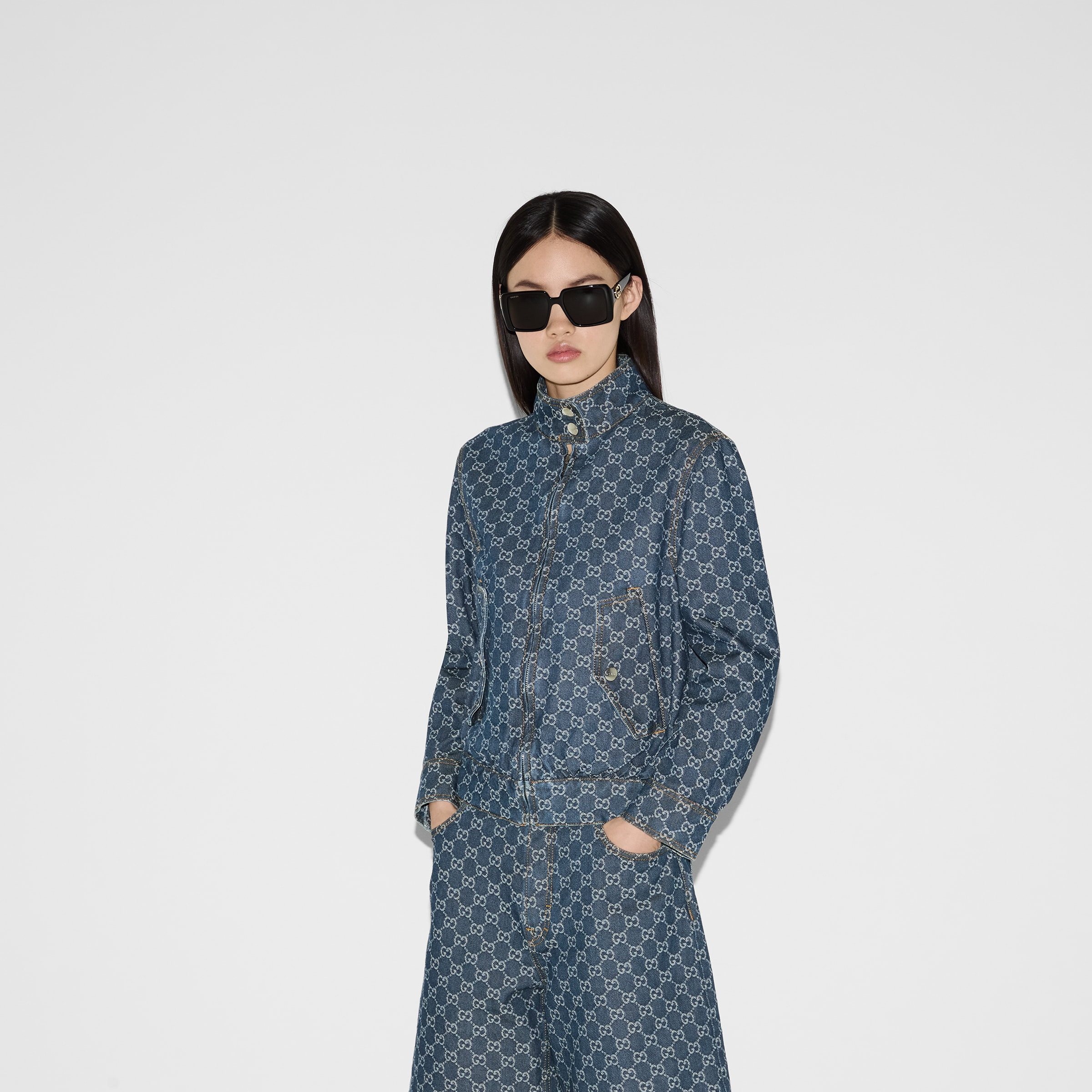 GG denim jacquard jacket - 3