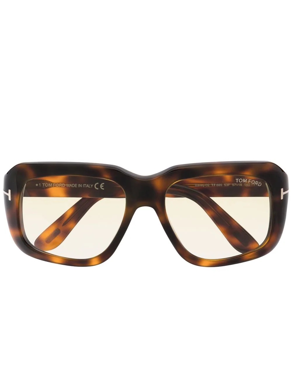 gradient-lens oversize-frame sunglasses - 1