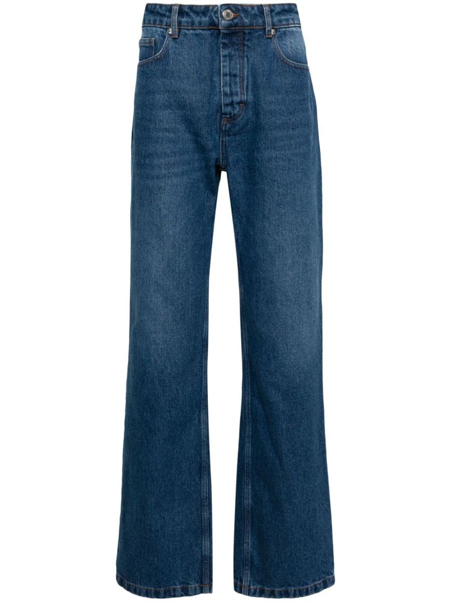 AMI Paris Mid-Rise Straight-Leg Jeans - 1