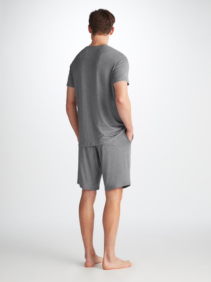 Men's Lounge Shorts Marlowe Micro Modal Stretch Charcoal - 4