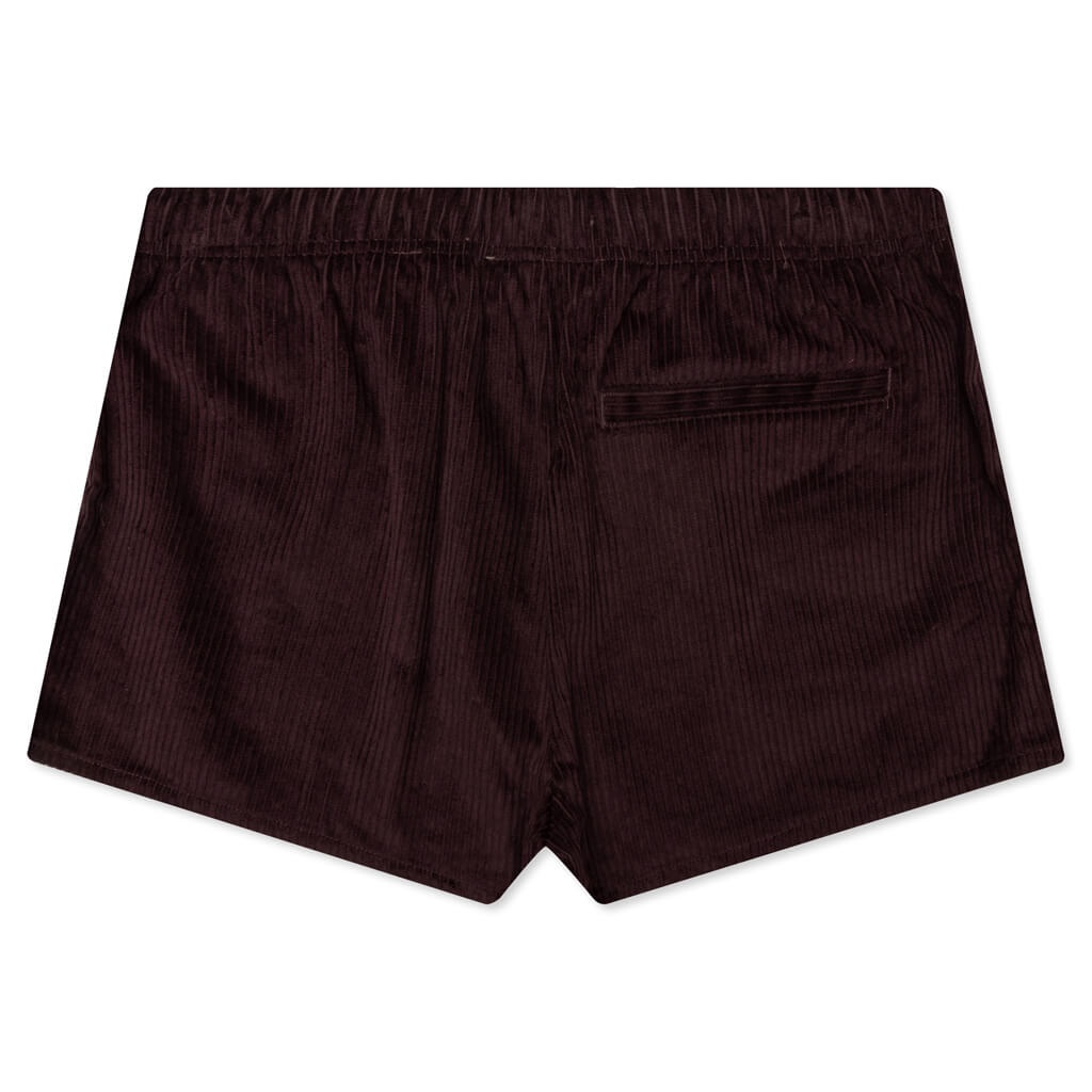 WOMEN'S CORDUROY DOCK SHORT - PLUM - 2