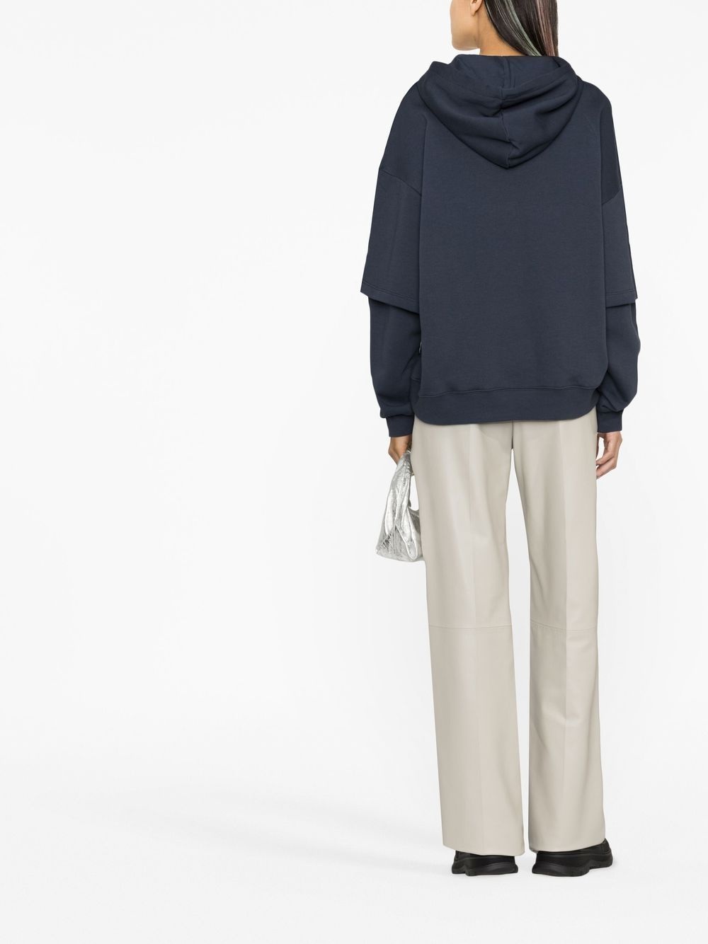 double-sleeve organic cotton hoodie - 4