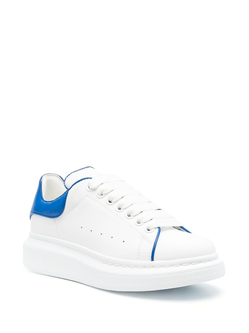 Alexander McQueen Oversized low-top leather sneakers outlook