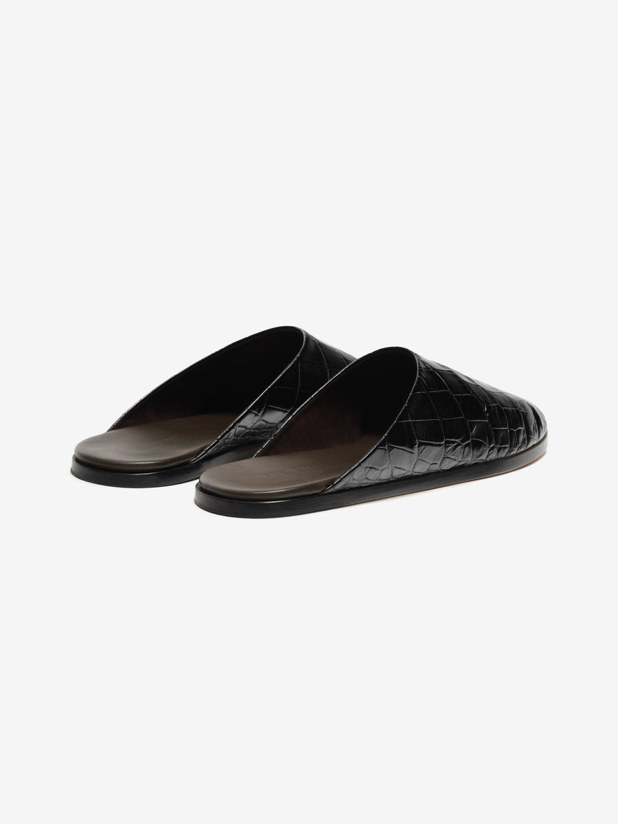 Croc Embossed Slide - 4