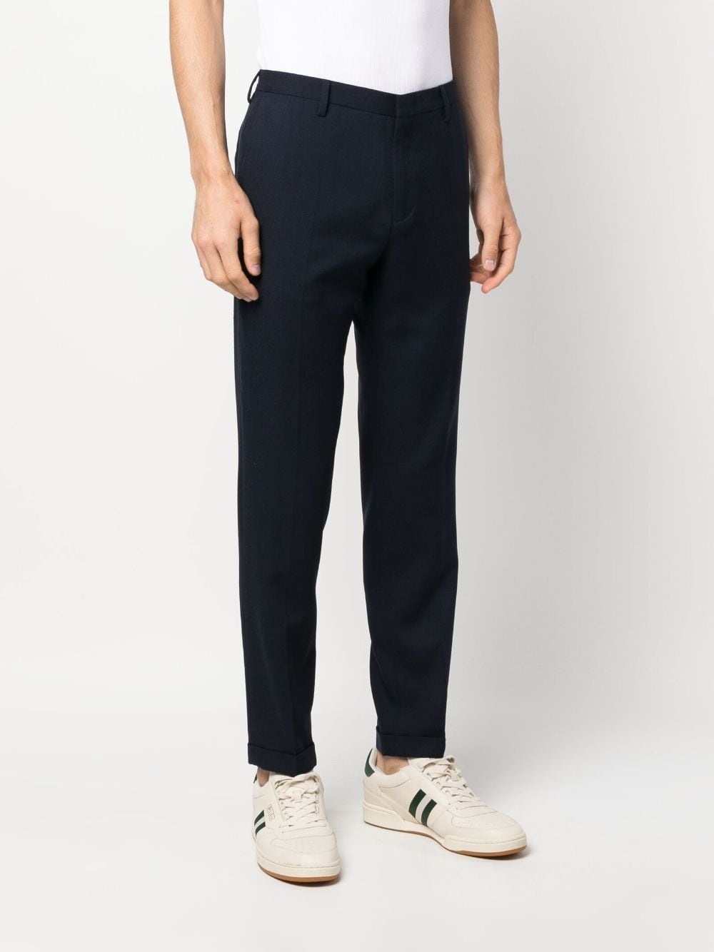 mid-rise straight-leg trousers - 3