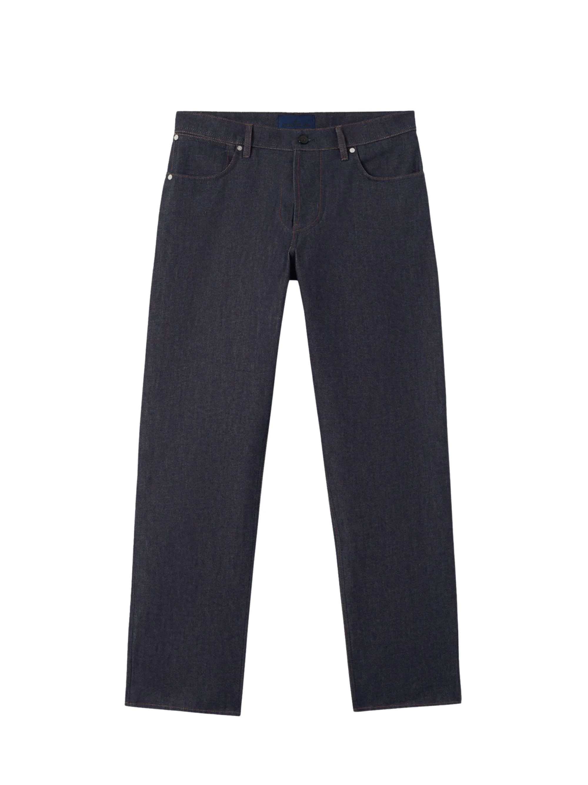 Raw denim trousers - 1