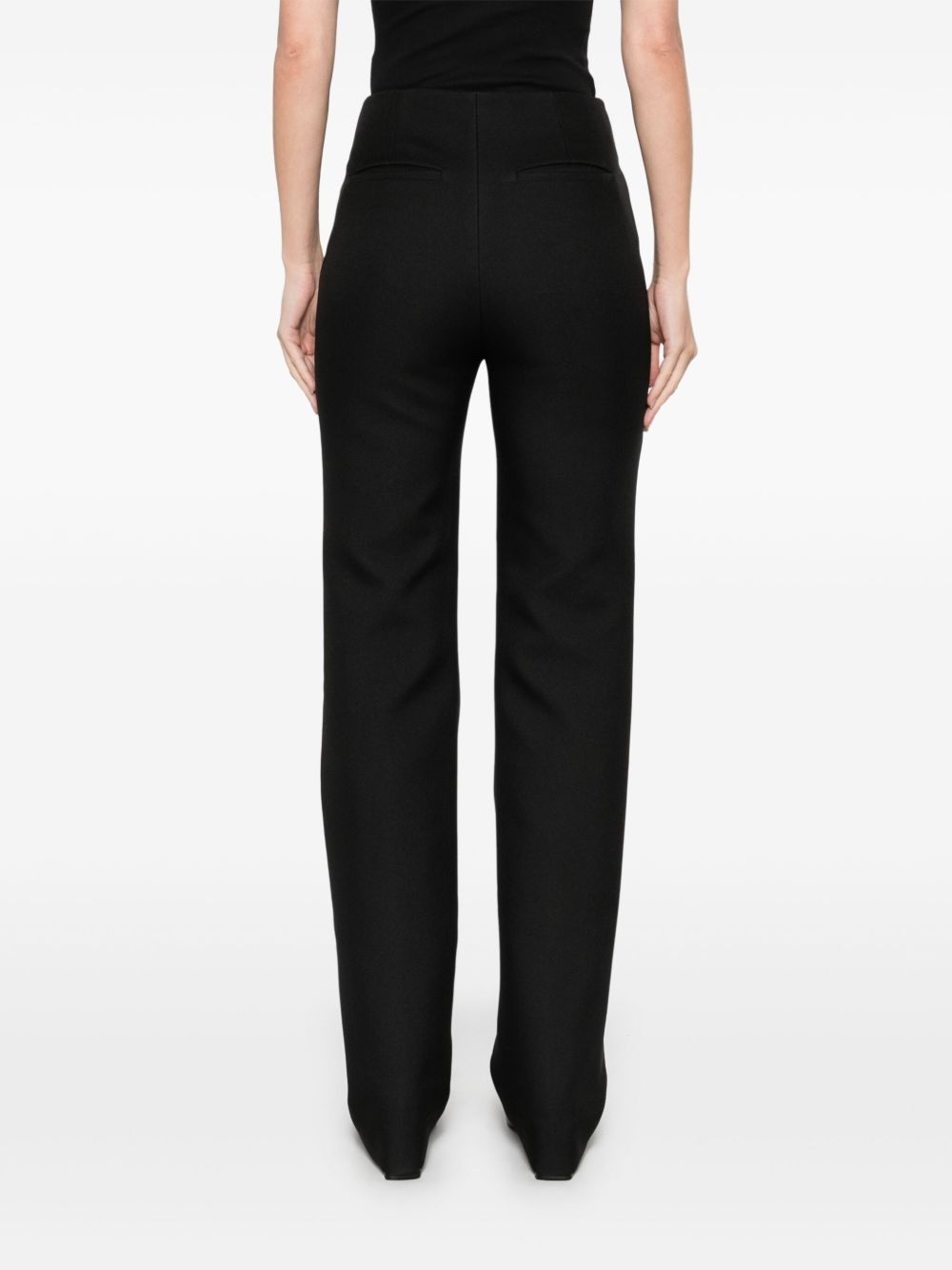 slim-cut tailored trousers - 4