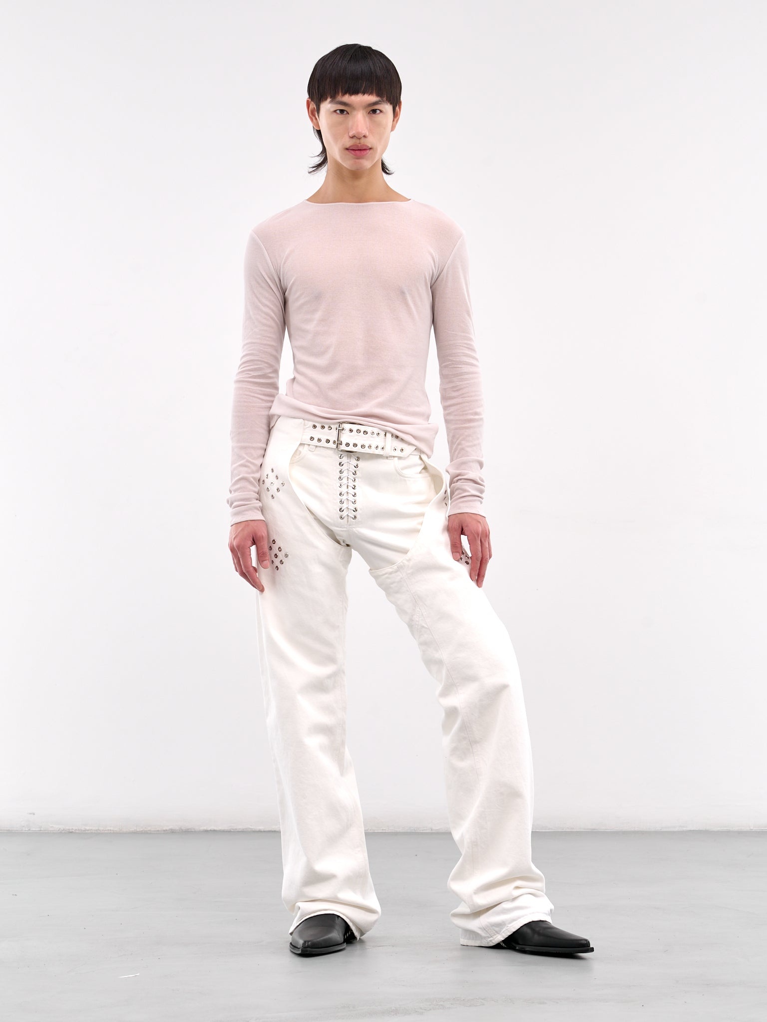 Lace-Up Jeans - 6