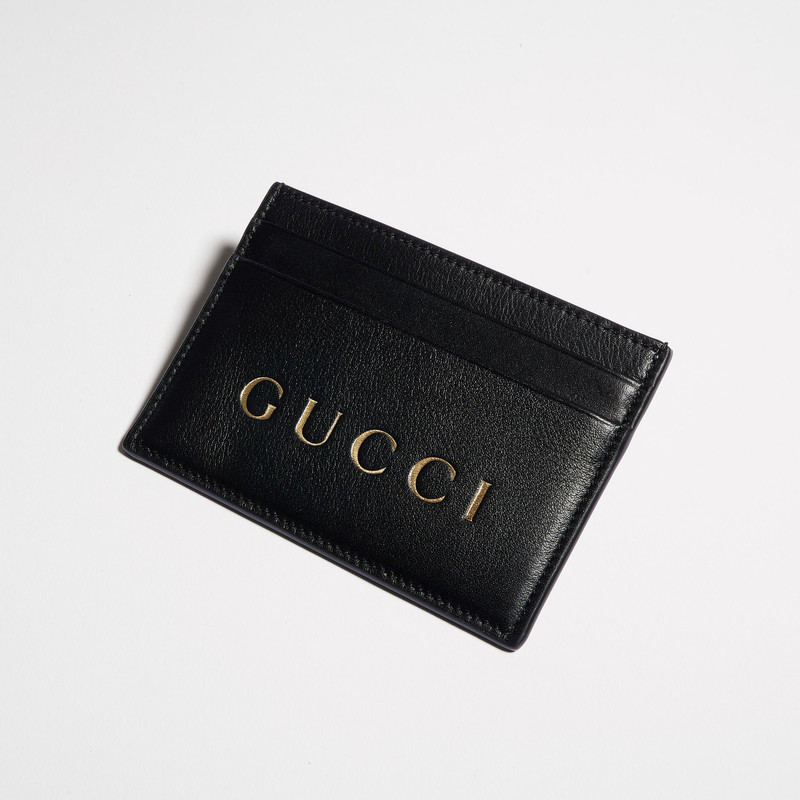 Card case with gold-foiled logo 3