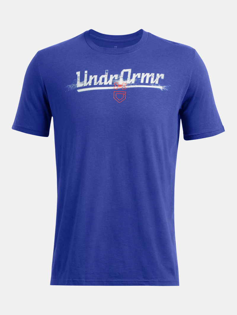 Men's UA Baseball Script Worn Short Sleeve - 1