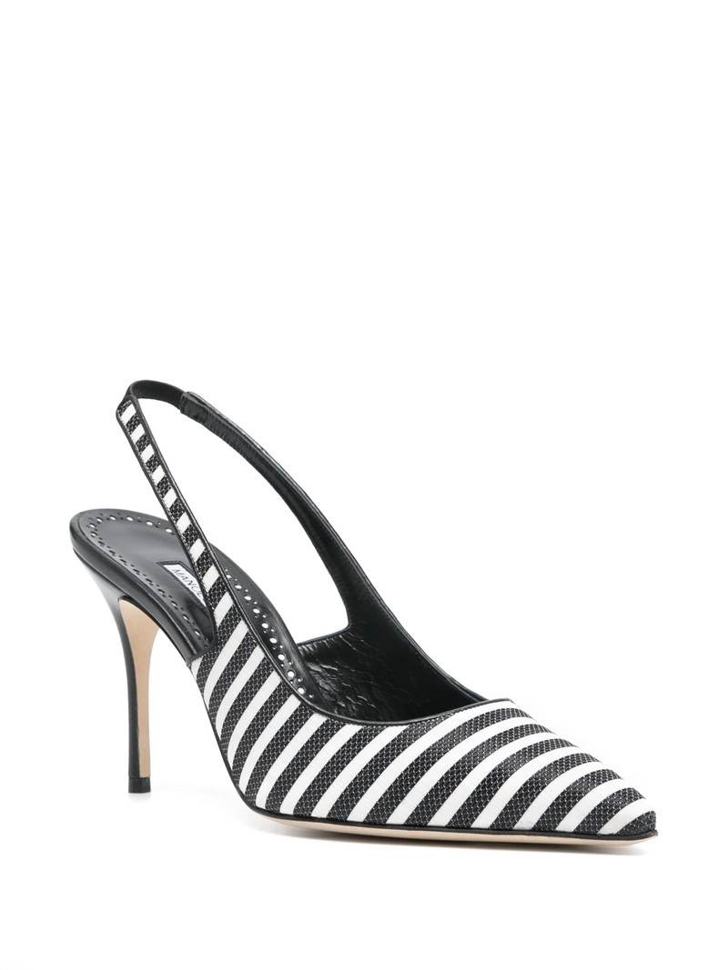 Manolo Blahnik 110mm Allu slingback pumps outlook