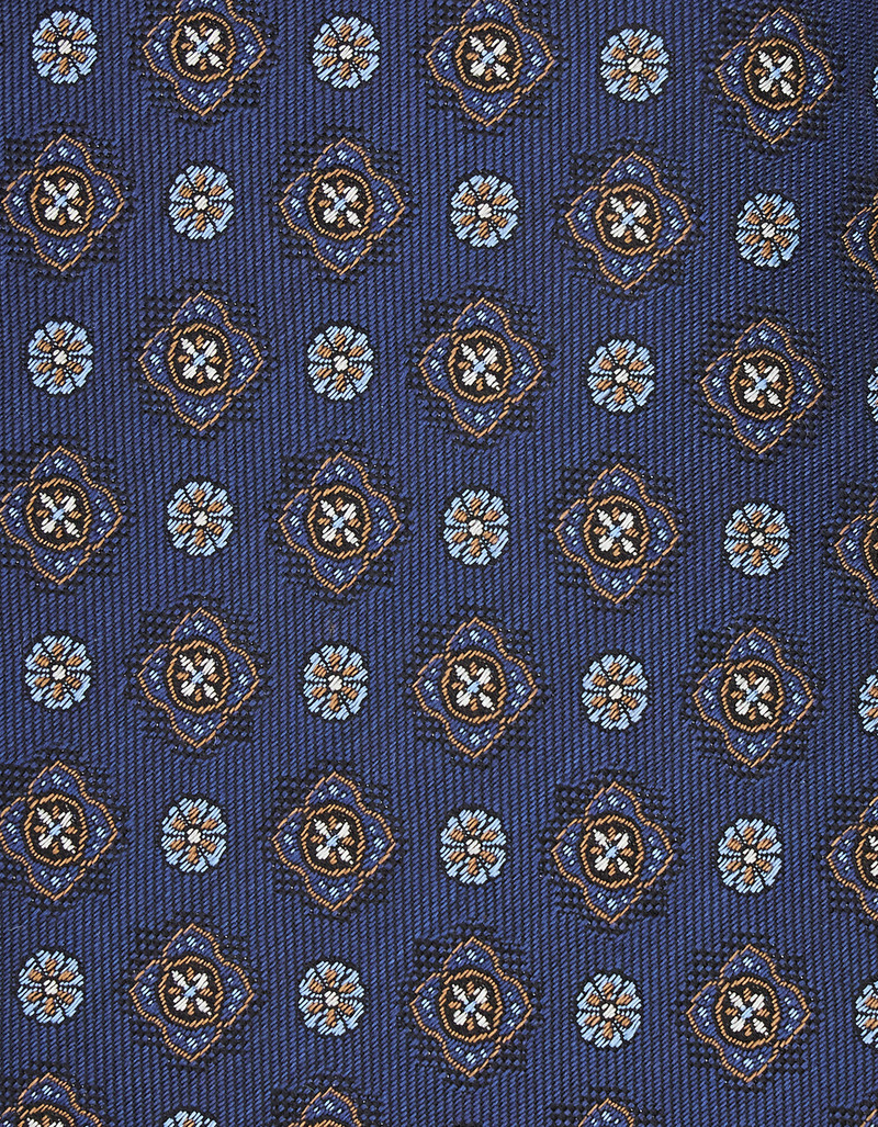 Canali BLUE SILK TIE, PATTERNED MOTIF outlook