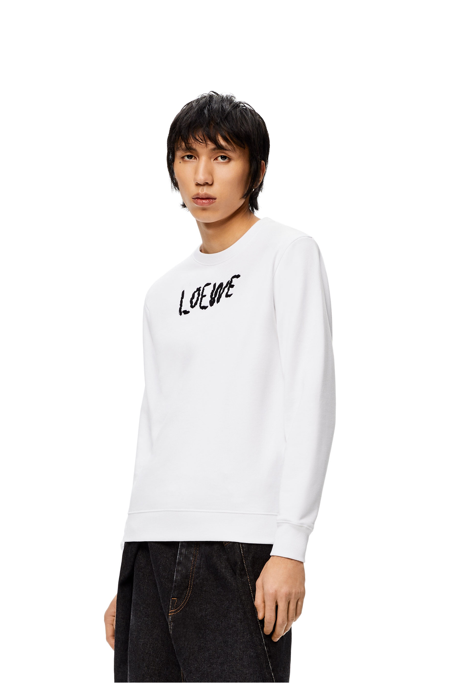 LOEWE embroidered sweatshirt in cotton - 3