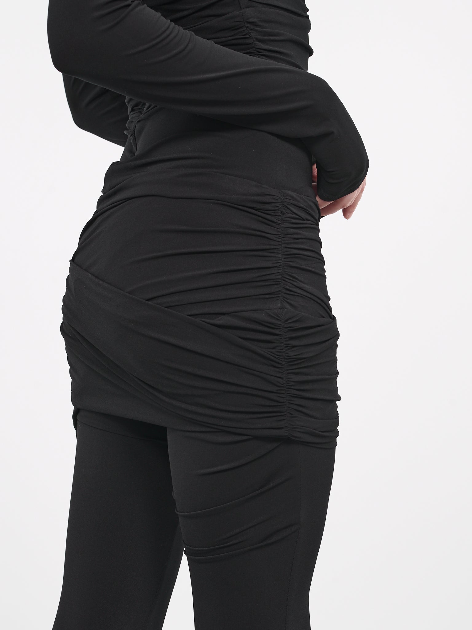 Sash Detail Jersey Leggings - 4