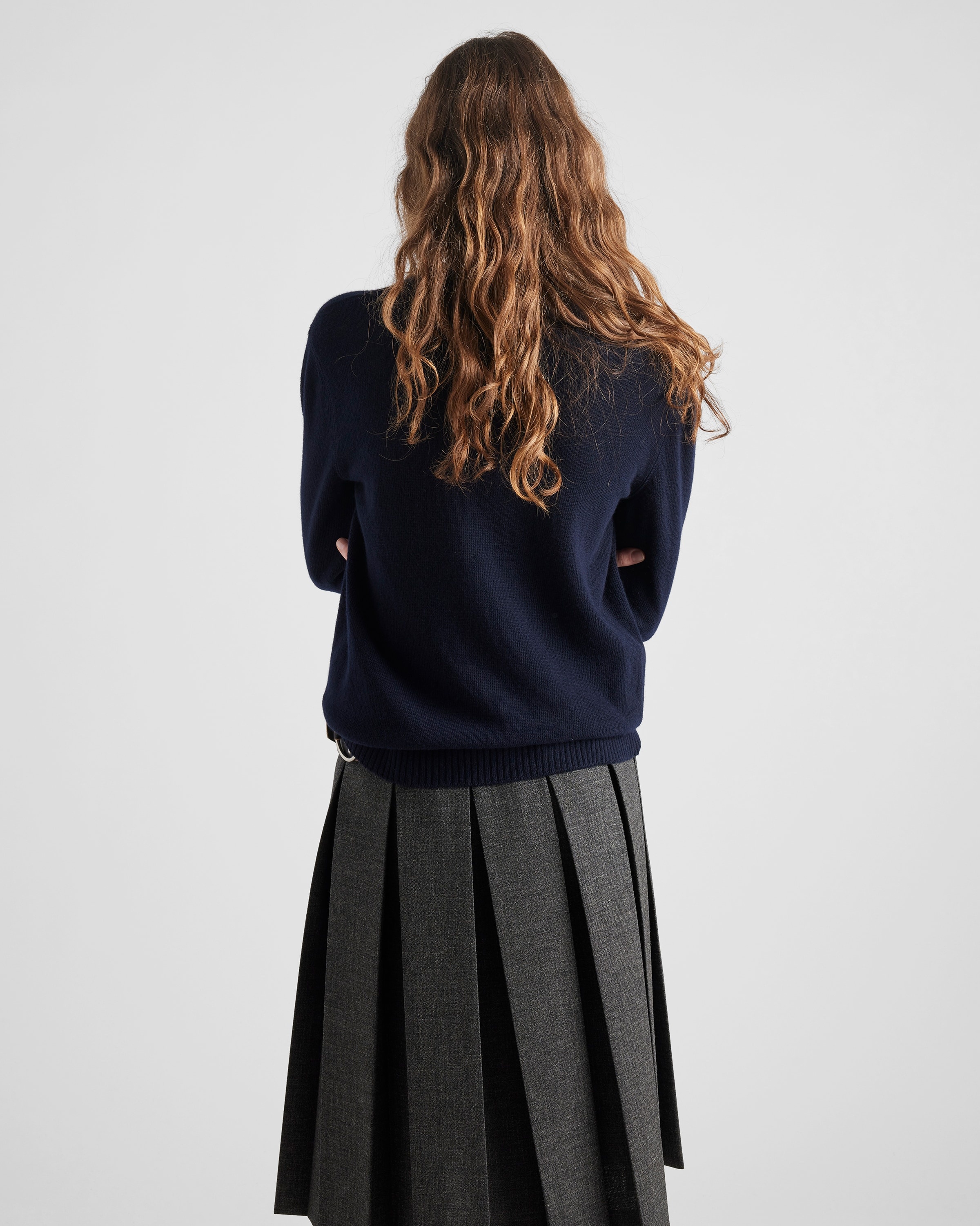 Wool and cashmere intarsia sweater - 5