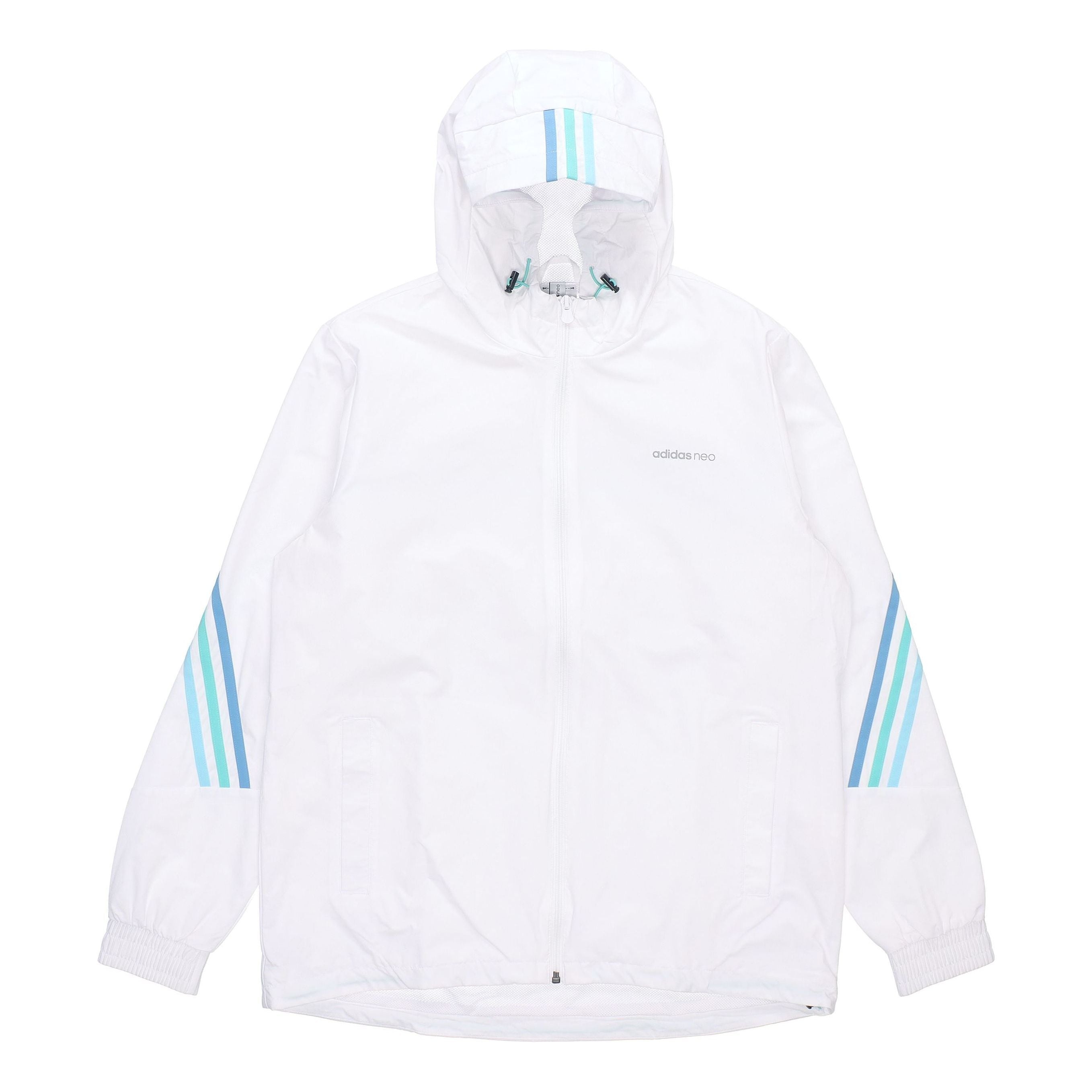 adidas neo M Fav 3s Wb 2 Contrasting Colors Sports Hooded Jacket White GP5660 - 1