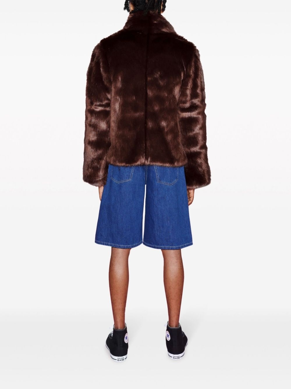 x Violet Getty faux-fur jacket - 5