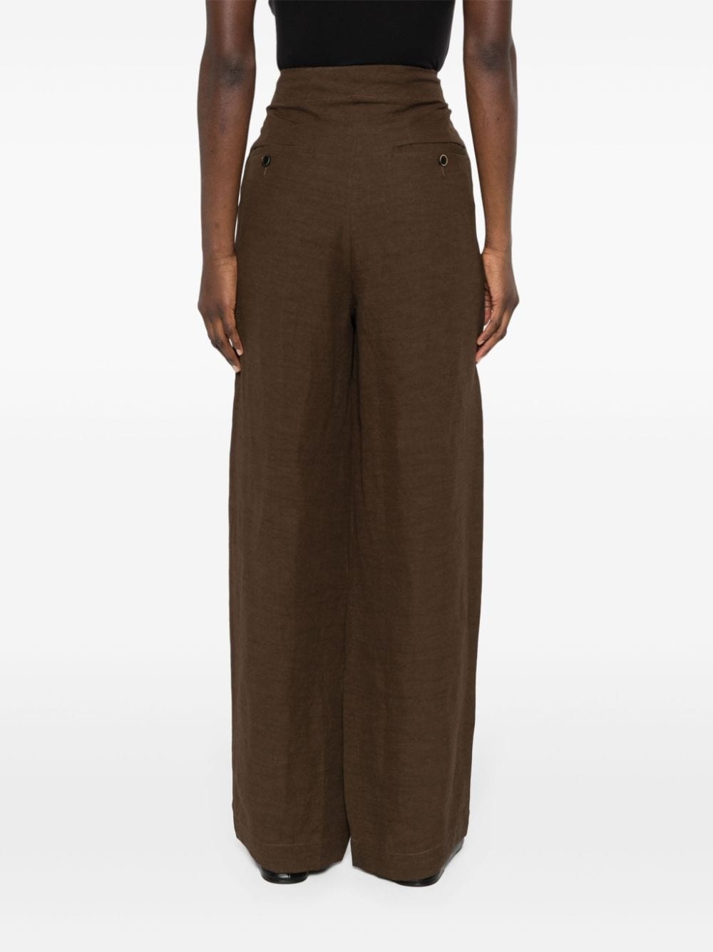 wide-leg palazzo trousers - 4